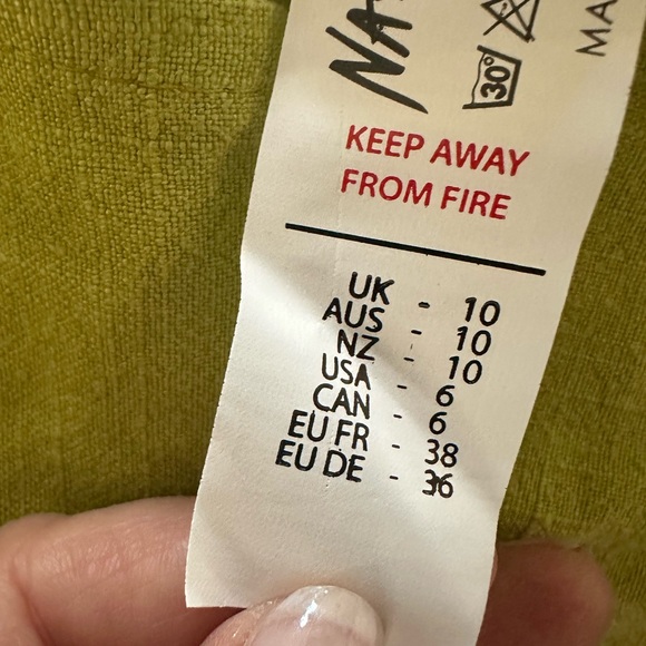 Nasty Gal Lime Green Linen Split Hem Pelmet Skirt - Picture 7 of 11